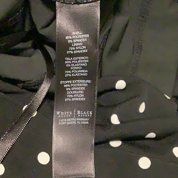 WHBM Body-Con Polkadot Dress SZ6 - Picture 6 of 7